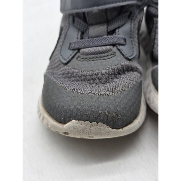 Nike Revolution 5 Shoes Toddler Size 8C Gray Hook & Loop Running BQ5673-004 - Picture 5 of 12